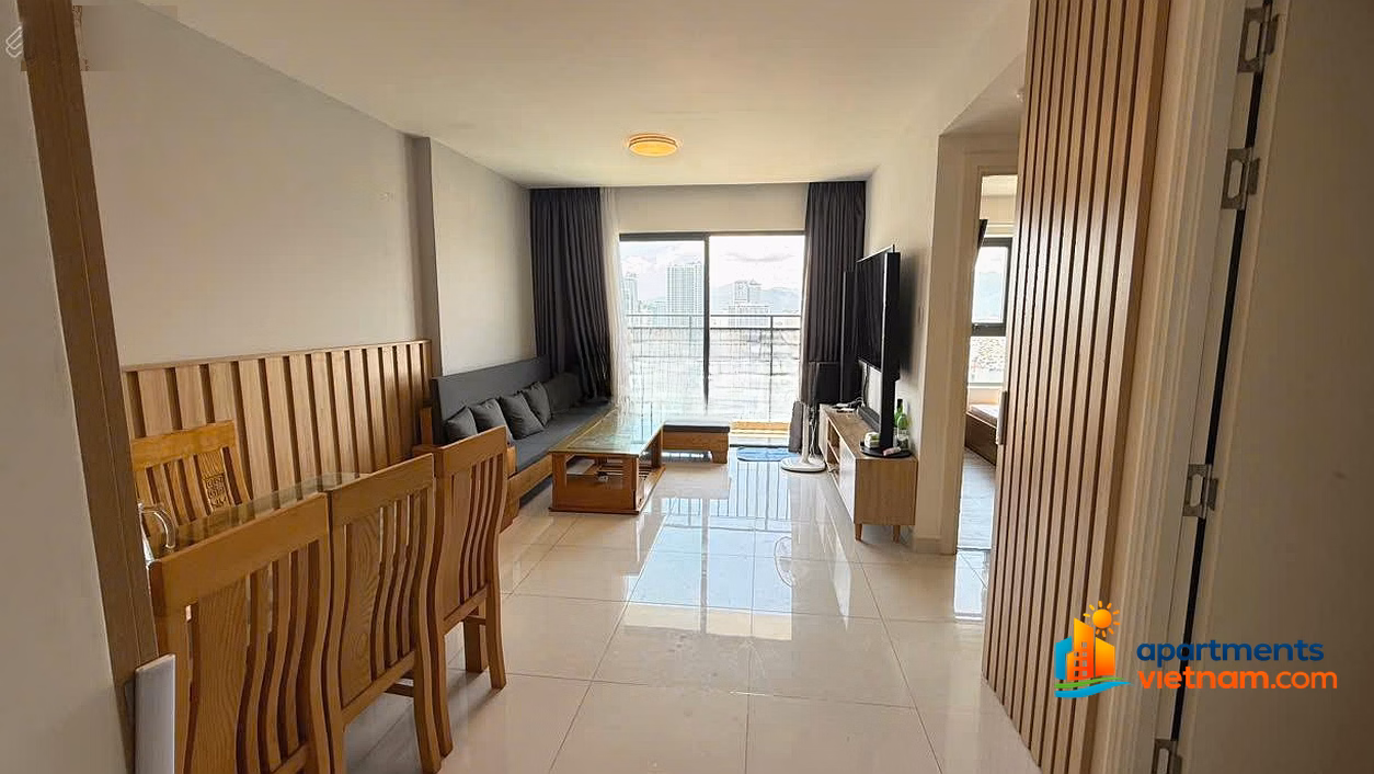 Owner sends apartment D'Qua Nha Trang for sale, 20th floor, view of football field AND SEA, area 70.2m2. 2 bedrooms, 2 bathrooms