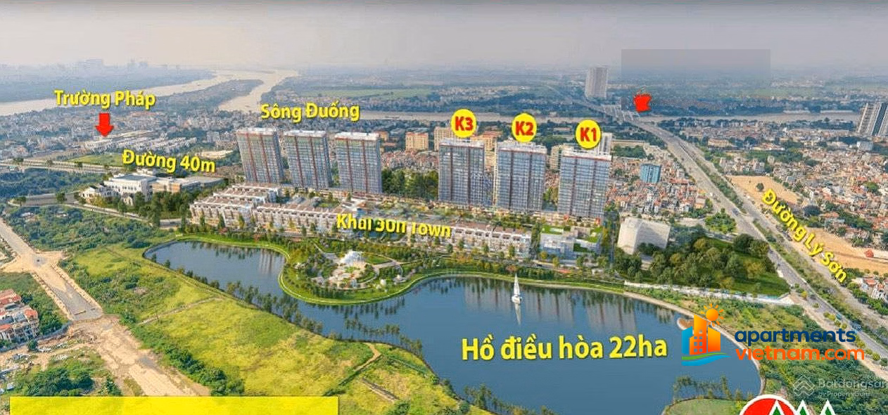 70 new apartments for rent in Khai Son: From 1 bedroom - 2 - 3 bedrooms, best price on the market, furnished/original