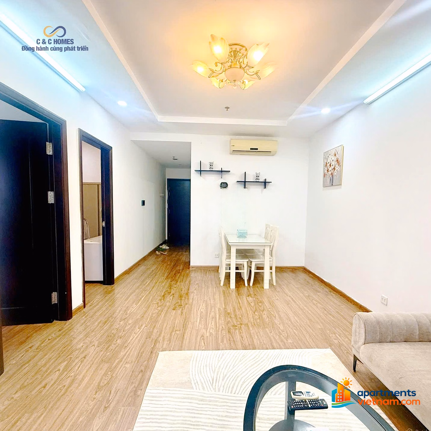 Good price apartment for rent - 2 bedrooms 75m² - with car slot - fully furnished*** Em Thach