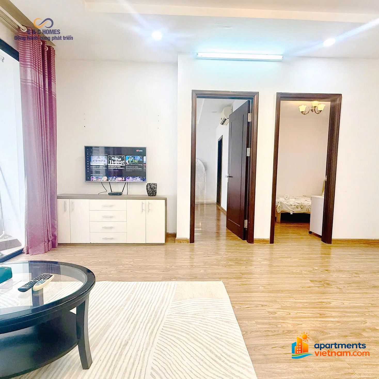 Good price apartment for rent - 2 bedrooms 75m² - with car slot - fully furnished*** Em Thach