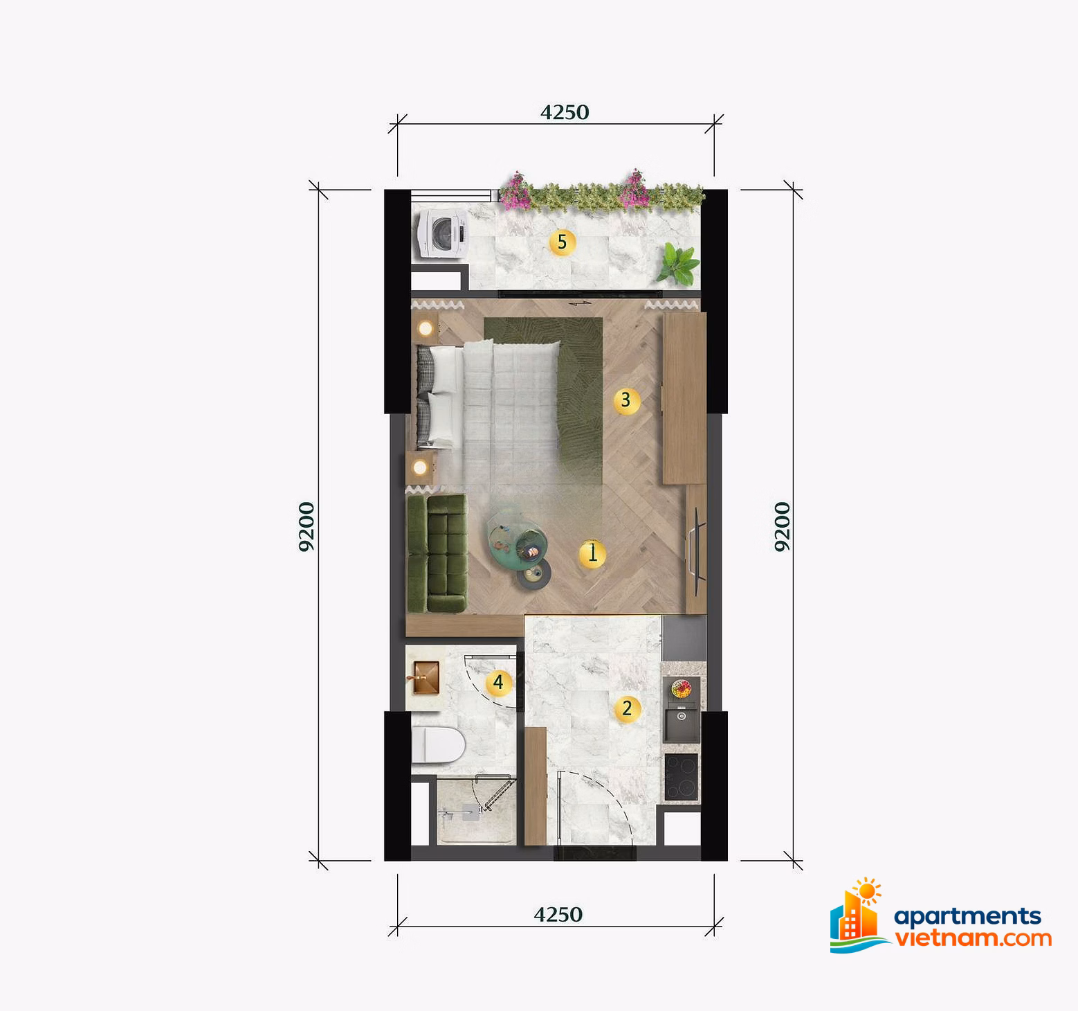 THE ONLY STUDIO APARTMENT WITH COUNTRY RIVER VIEW - TOWNHOUSE NEXT TO ONSEN 1 BUILDING