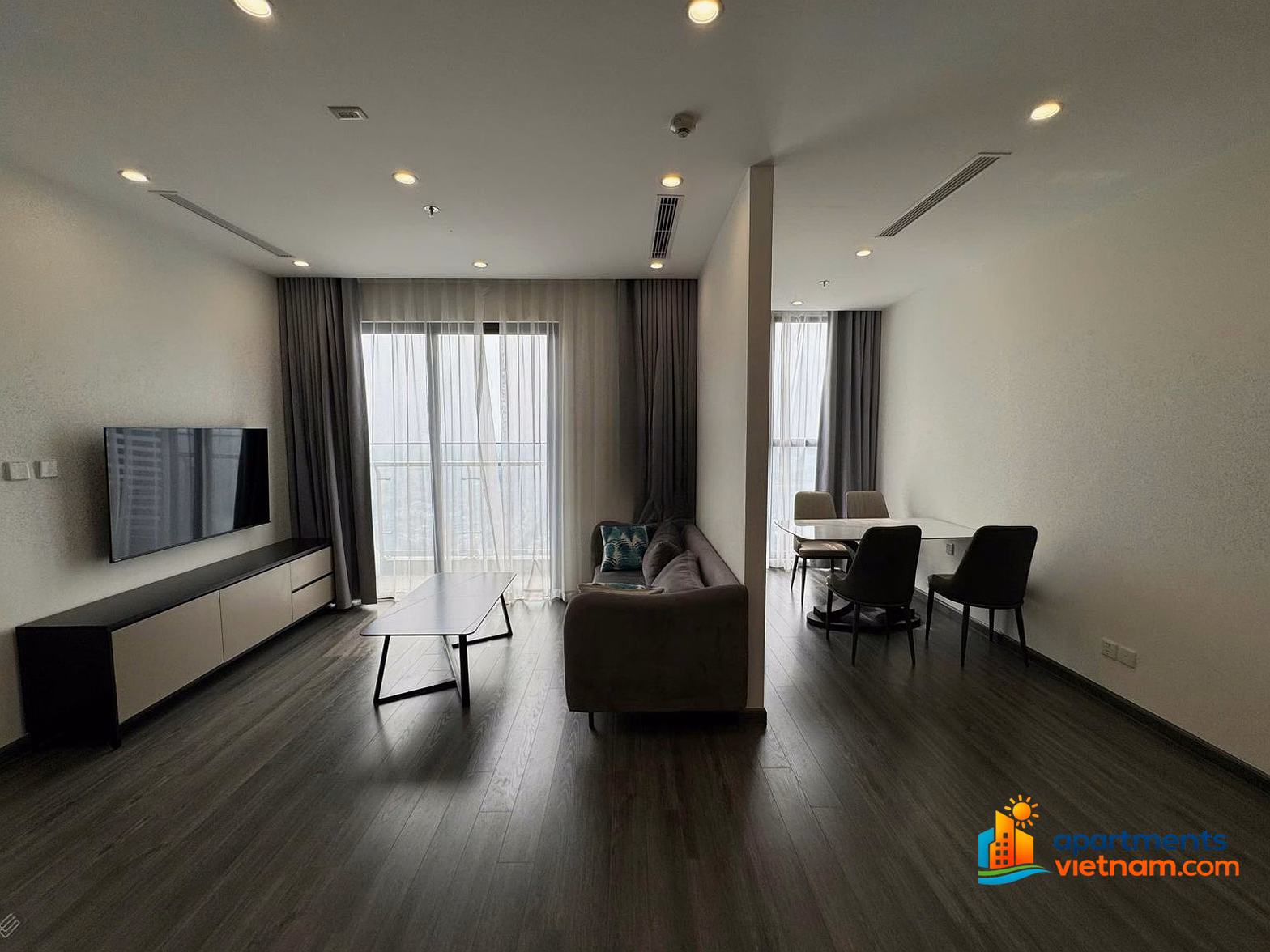 Tonkin - Vinhomes Smart City 2 bedrooms + 72m² for rent, fully furnished, price 16 million/month***