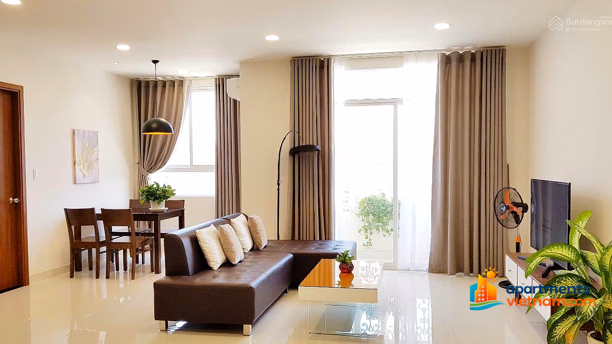 Need to rent beautiful apartment in Grand Riverside. Area: 80m2, 2 bedrooms, 2 bathrooms. Price 19 million/month. Contact: 0365 695 ***