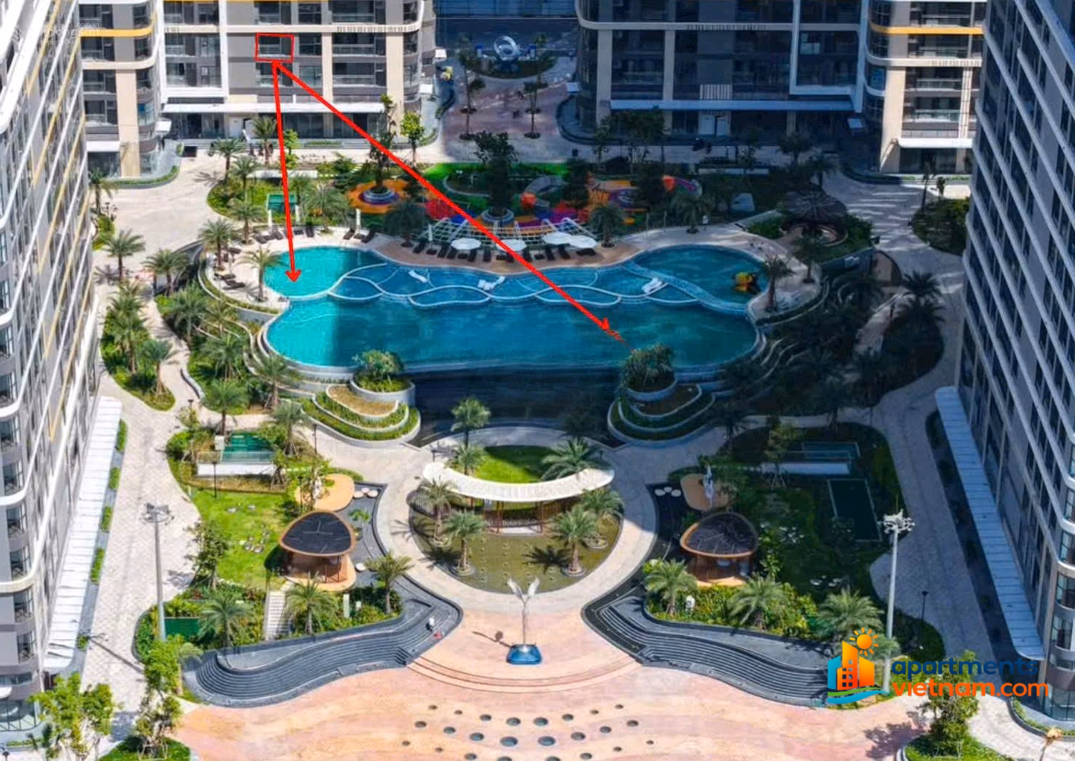 Hot studio view CV 36ha The Opus One, 3-storey swimming pool priced at TT 2.8 billion, extended 120 days, signed investor sale contract