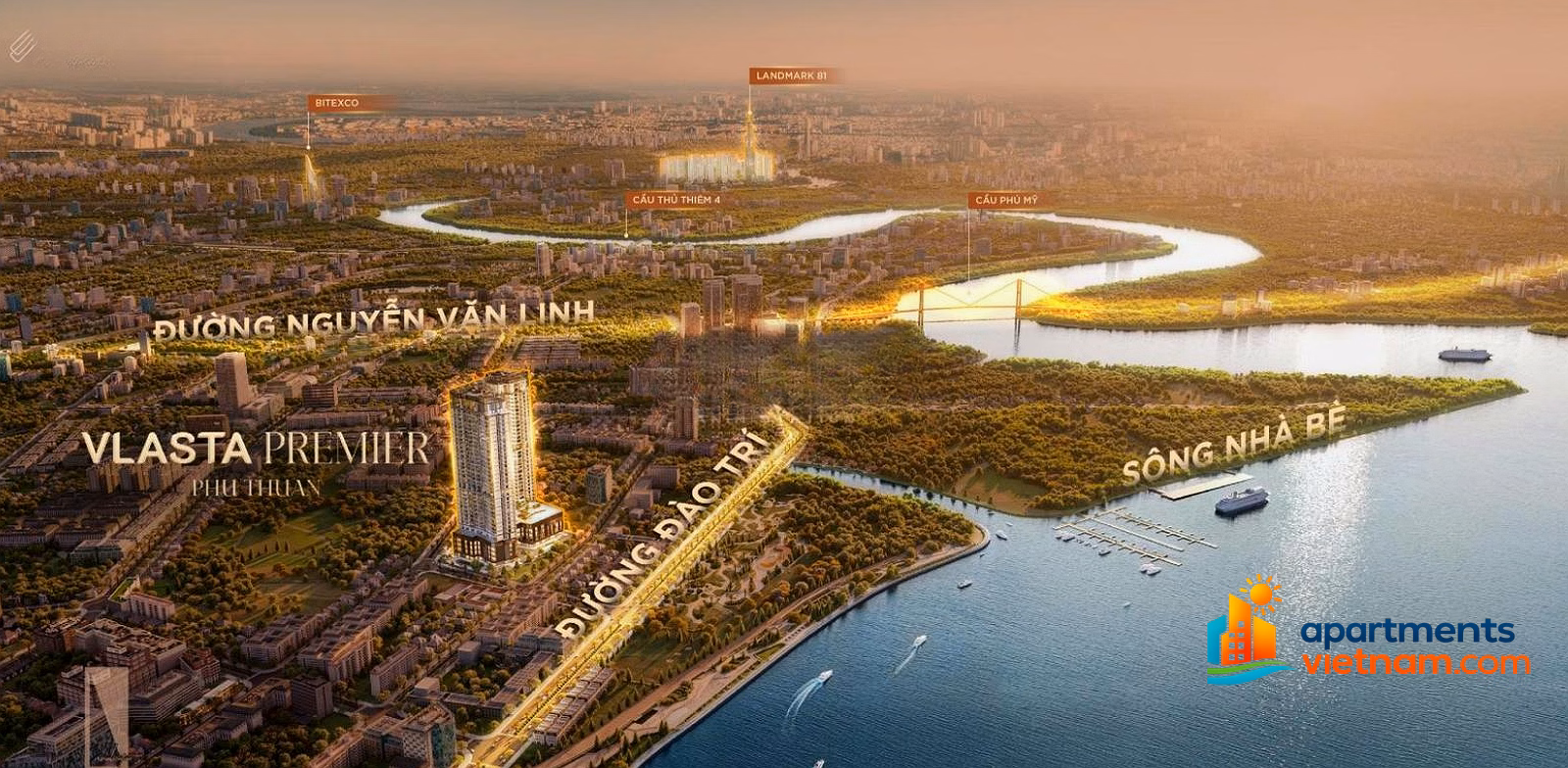 Selling 3 bedroom, 102m2 apartment for more than 8 billion. Vlasta Premier, District 7. Live and Think Ocean in the Clouds. Contact: 0394 000 *** Oanh
