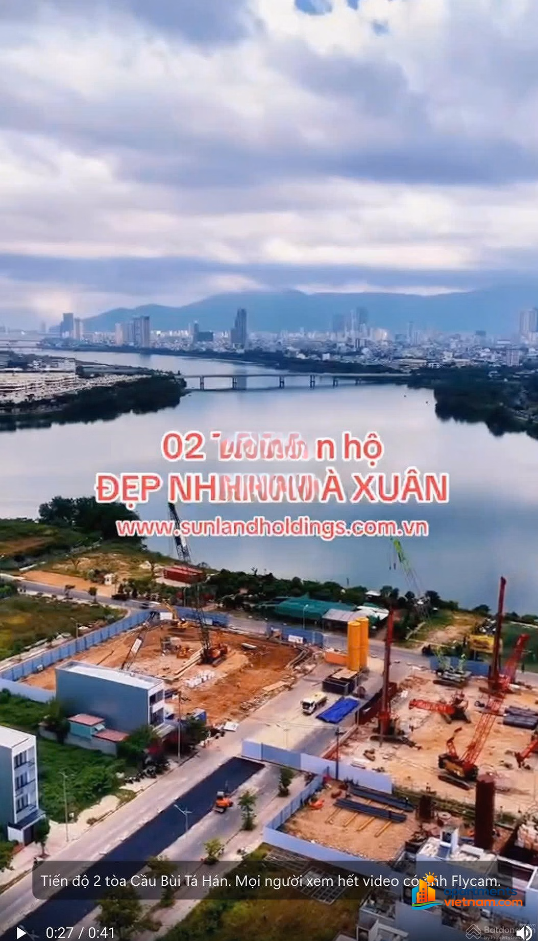 Receive booking for 2 riverfront apartment buildings with Fireworks view on Nguyen Dinh Thi street - Hoa Xuan - Da Nang