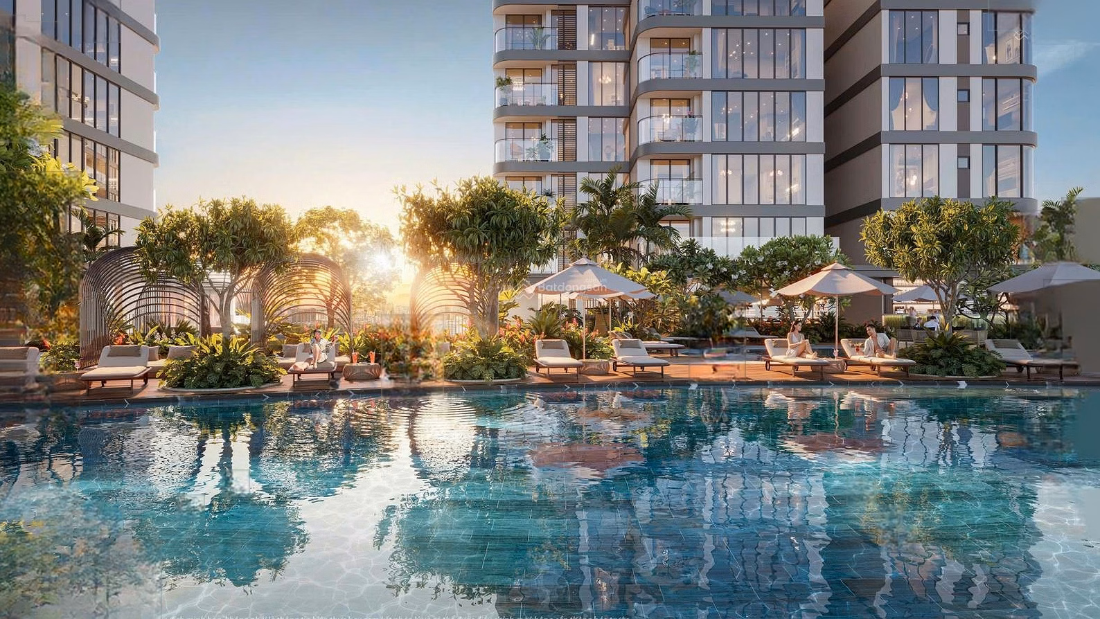 Internal capacity of Vlasta Premier apartment 05-06 1 bedroom Block A, pool view, Q1 view, price only 4 billion