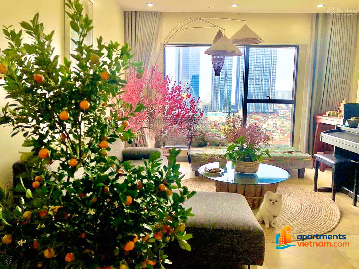 The owner rents a luxury apartment at Ngoc Khanh Plaza, with a beautiful view of Ngoc Khanh Lake