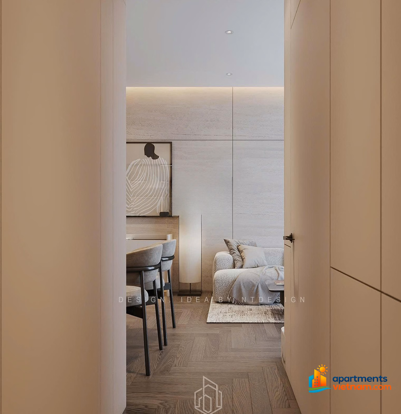 Sun Cosmo apartment has high-class furniture, 100% new, suitable for experts and foreigners
