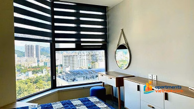3-bedroom apartment for rent at HUD Building Nha Trang, coastal city center, furnished, 90m2, price 25 million