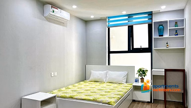 3-bedroom apartment for rent at HUD Building Nha Trang, coastal city center, furnished, 90m2, price 25 million