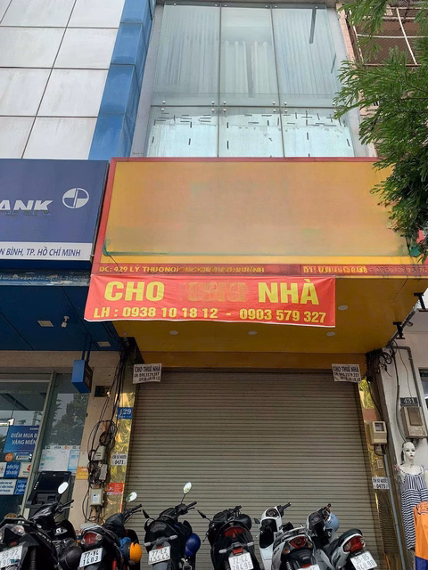 House for rent on street 429 Ly Thuong Kiet, Tan Hoa Ward, Tan Binh District, 45 million, 96m². 4 floors.