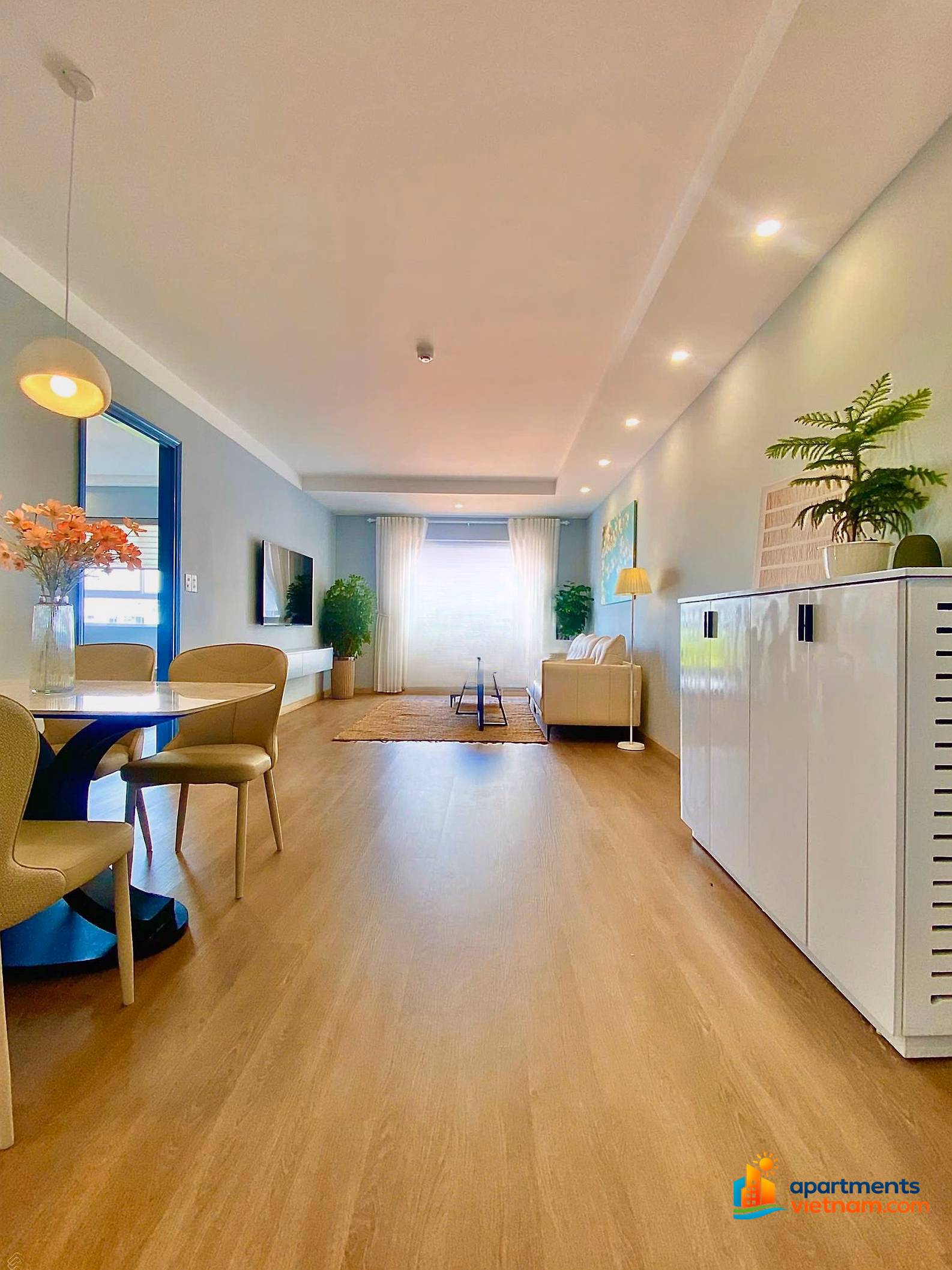 Selling 2-bedroom corner apartment CT1 VCN Phuoc Hai with garden view. 2nd floor (actually 4th floor)