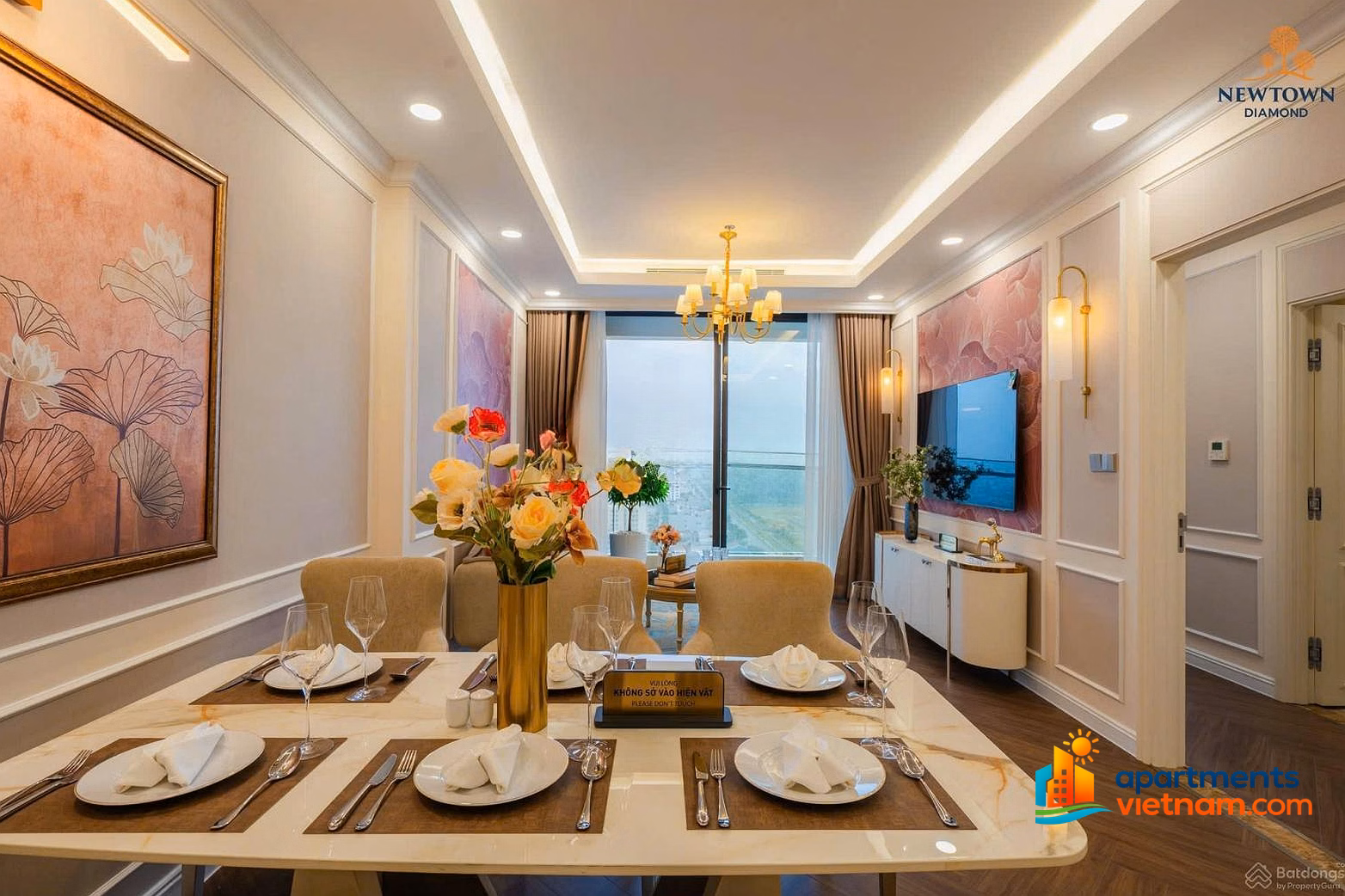 Just over 50 million/m2 to own a 2-bedroom beachfront apartment with long-term ownership for just over 4 billion, free high-end furniture package