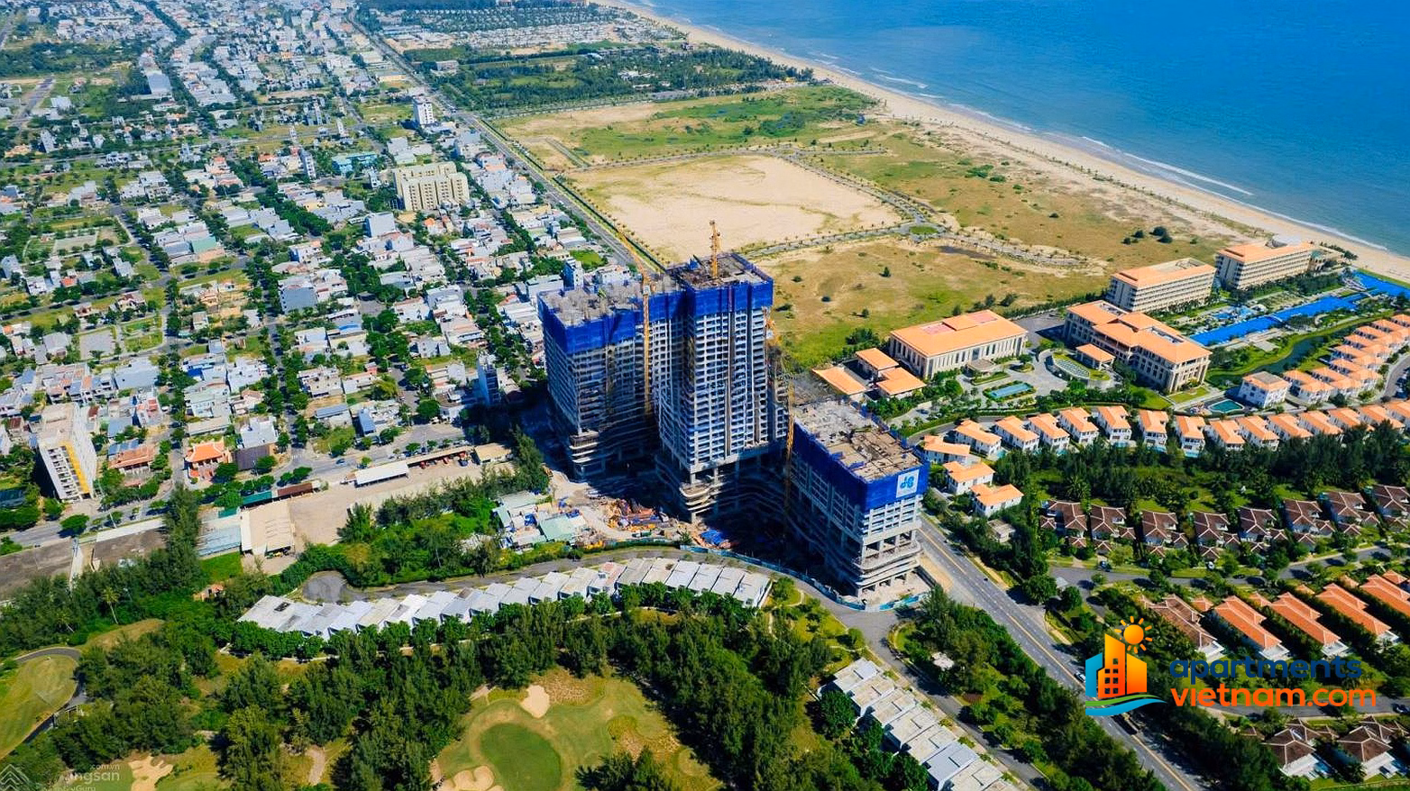 Just over 50 million/m2 to own a 2-bedroom beachfront apartment with long-term ownership for just over 4 billion, free high-end furniture package