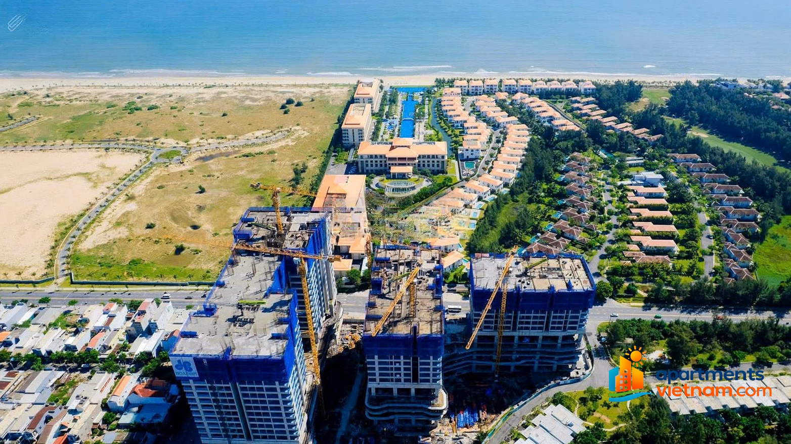 Just over 50 million/m2 to own a 2-bedroom beachfront apartment with long-term ownership for just over 4 billion, free high-end furniture package