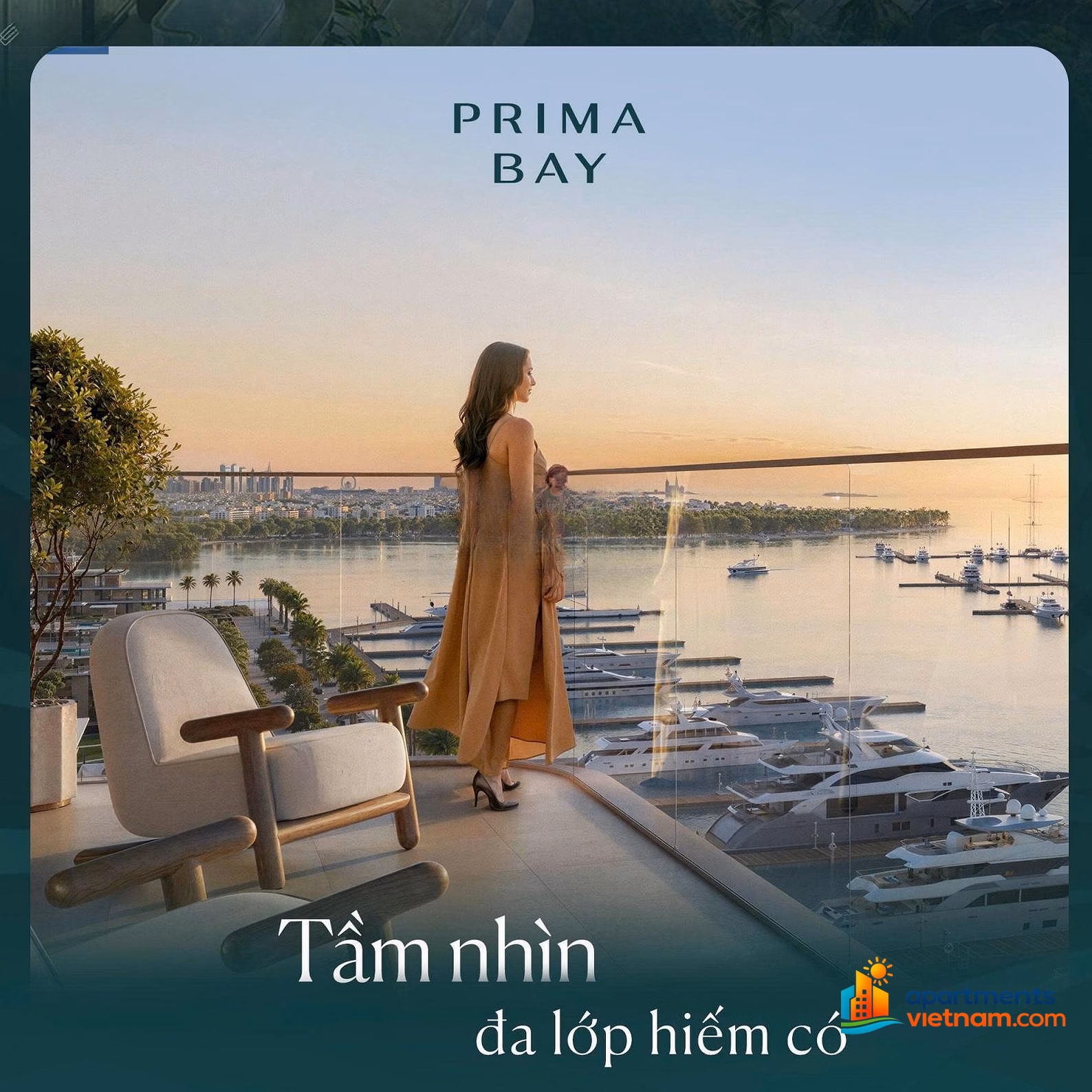 Prima Bay Ha Long 2-bedroom apartment for sale, area 59m, beautiful view, area 59m2, long-term land use, price only 2.78 billion