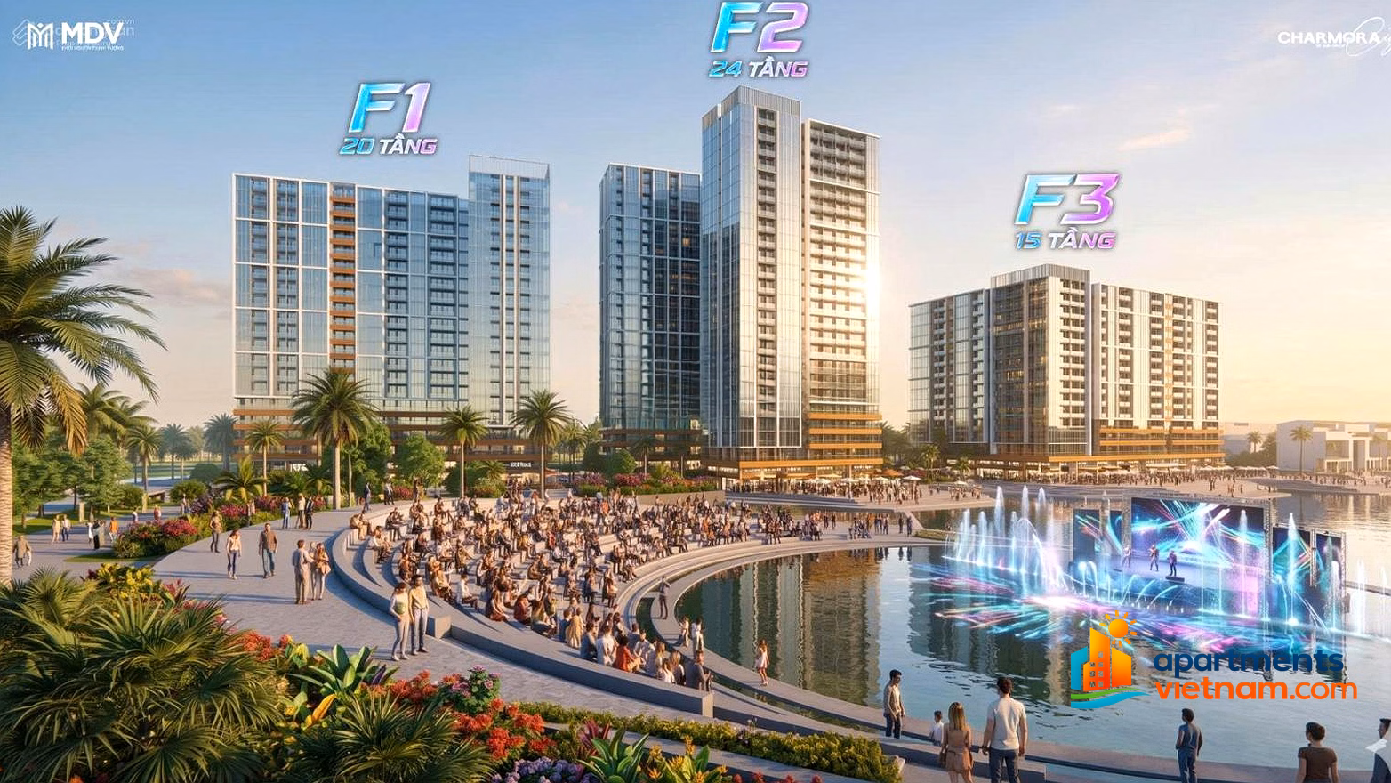 F1 agent of investor Sungroup - Receiving booking for apartments at TheFest building - Charmora city