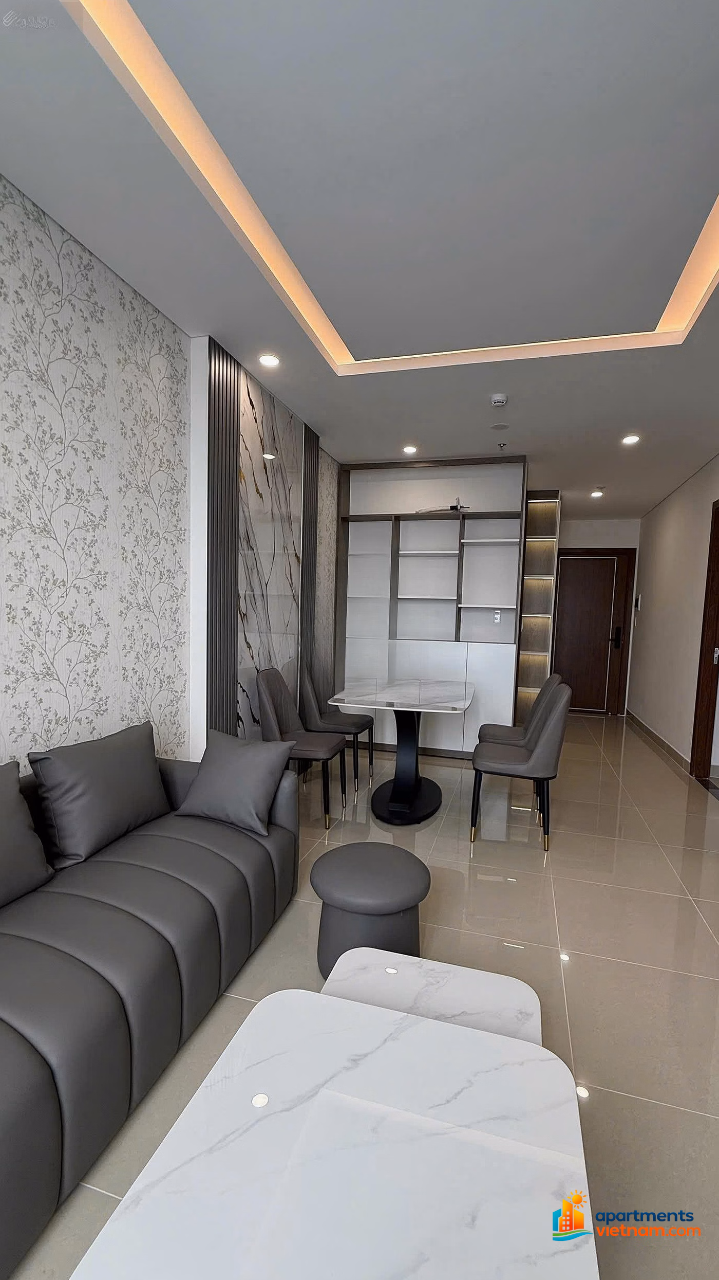 New fully furnished 2 bedroom apartment for rent, CT2 Phuoc Long, price 14 million / month
