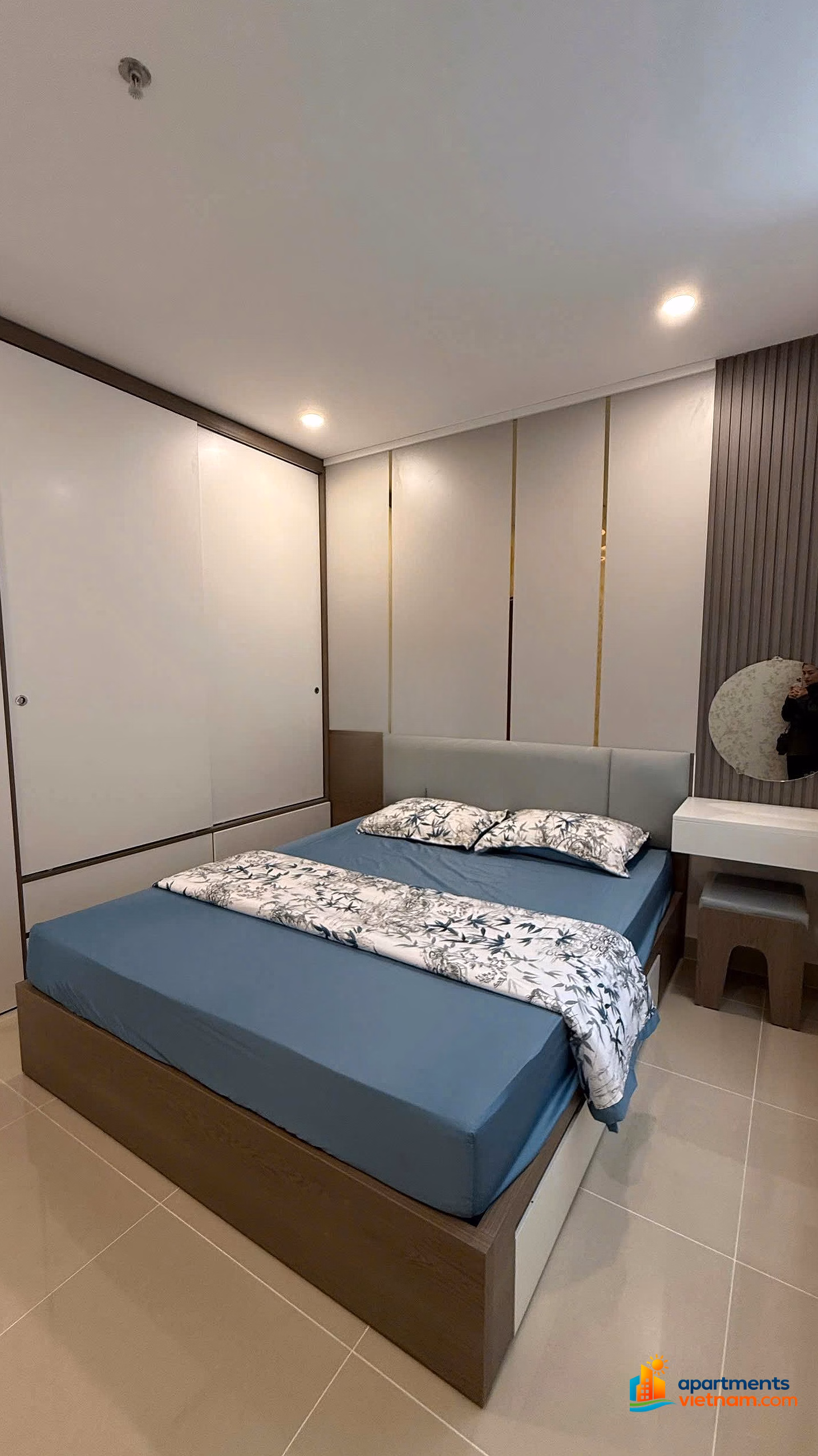 New fully furnished 2 bedroom apartment for rent, CT2 Phuoc Long, price 14 million / month