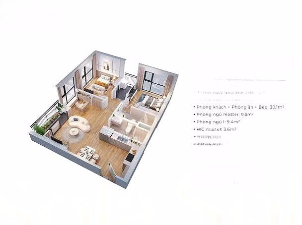 Toi Lien needs to sell 2 apartments: 2 bedrooms 55m - 3.6 billion, 2 bedrooms 63m - 4.15 billion The Sola Park Vinhomes Smart City