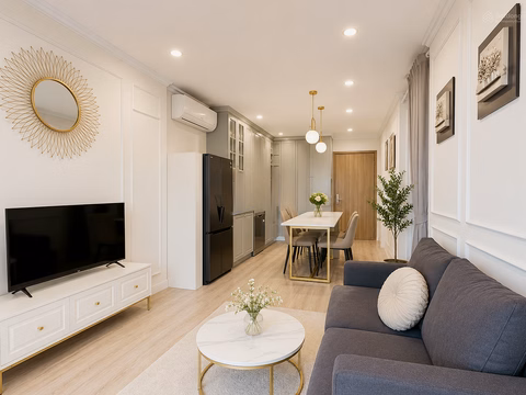 The owner cut the loss of the 2-bedroom apartment for only 2.9 billion including fees, full furniture imported from Germany at Vinhomes Grand Park