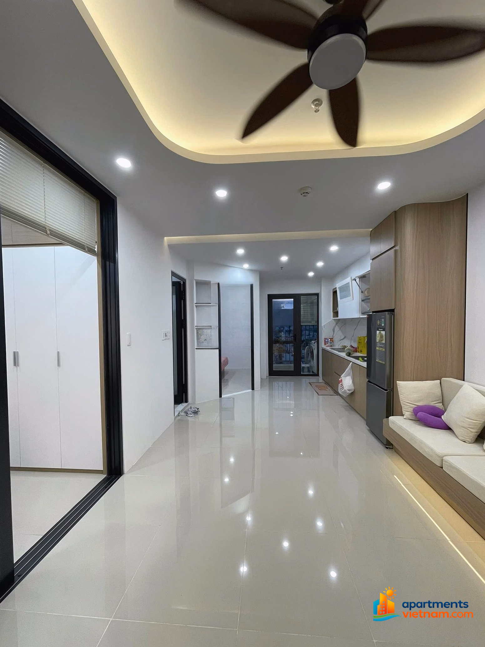 CT2-VCN Phuoc Hai apartment for sale, 2 bedrooms, 1 bathroom, fully furnished, long-term pink book