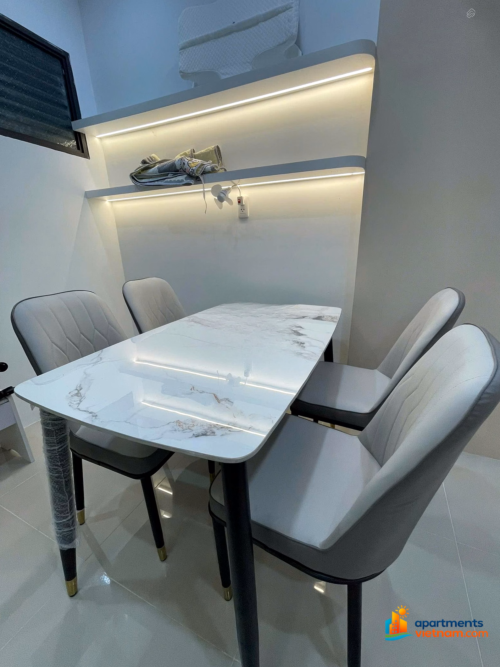 CT2-VCN Phuoc Hai apartment for sale, 2 bedrooms, 1 bathroom, fully furnished, long-term pink book