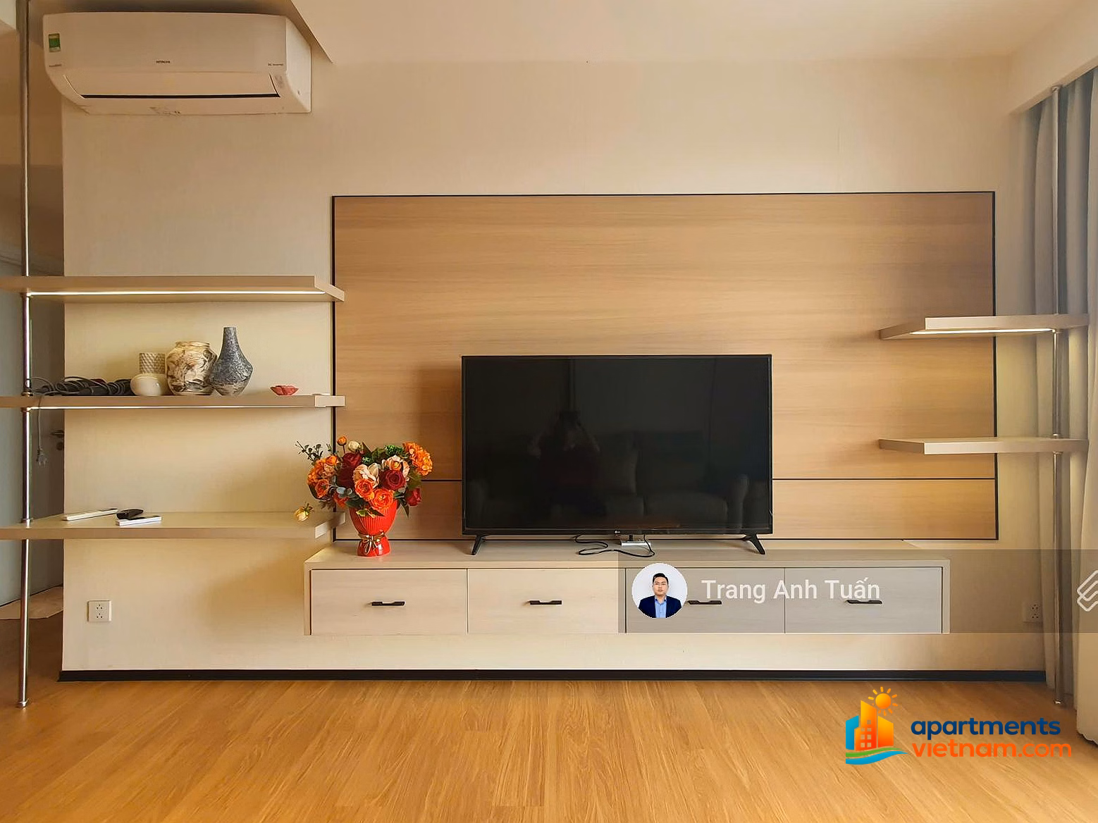 VIP apartment 3 bedrooms 106m² - price 20 million/month - fully furnished - view Van Phuc + LK81