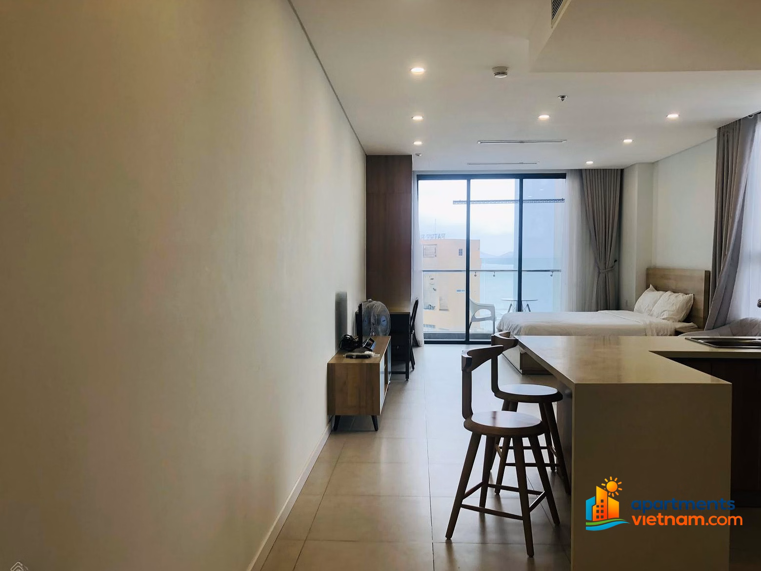 Quick sale 1 bedroom + apartment (60m2), price 3.8 billion, Southeast view - Scenia Bay Nha Trang