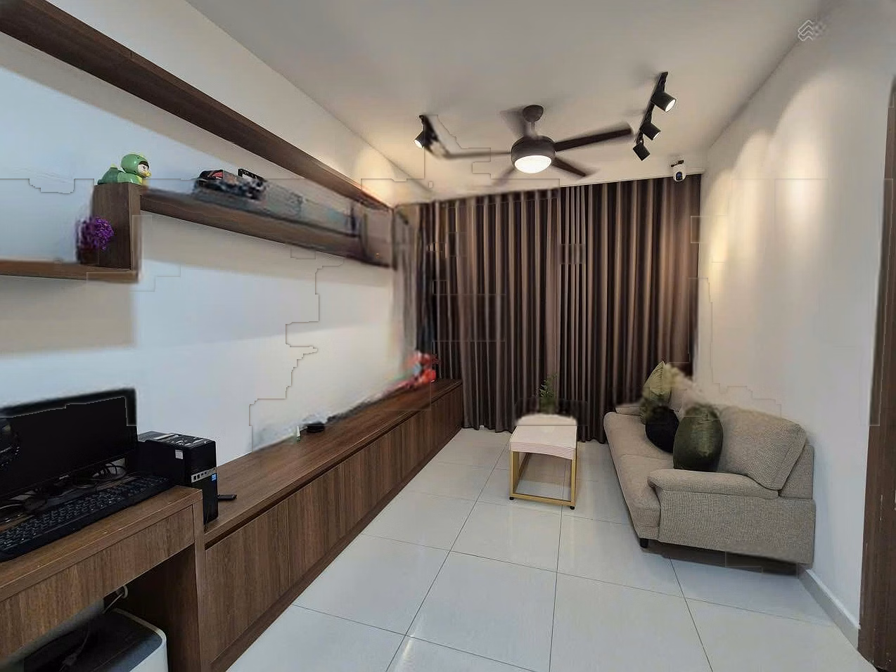 Prosper Plaza apartment for sale in Phan Van Hon, District 12 near the airport, high floor view