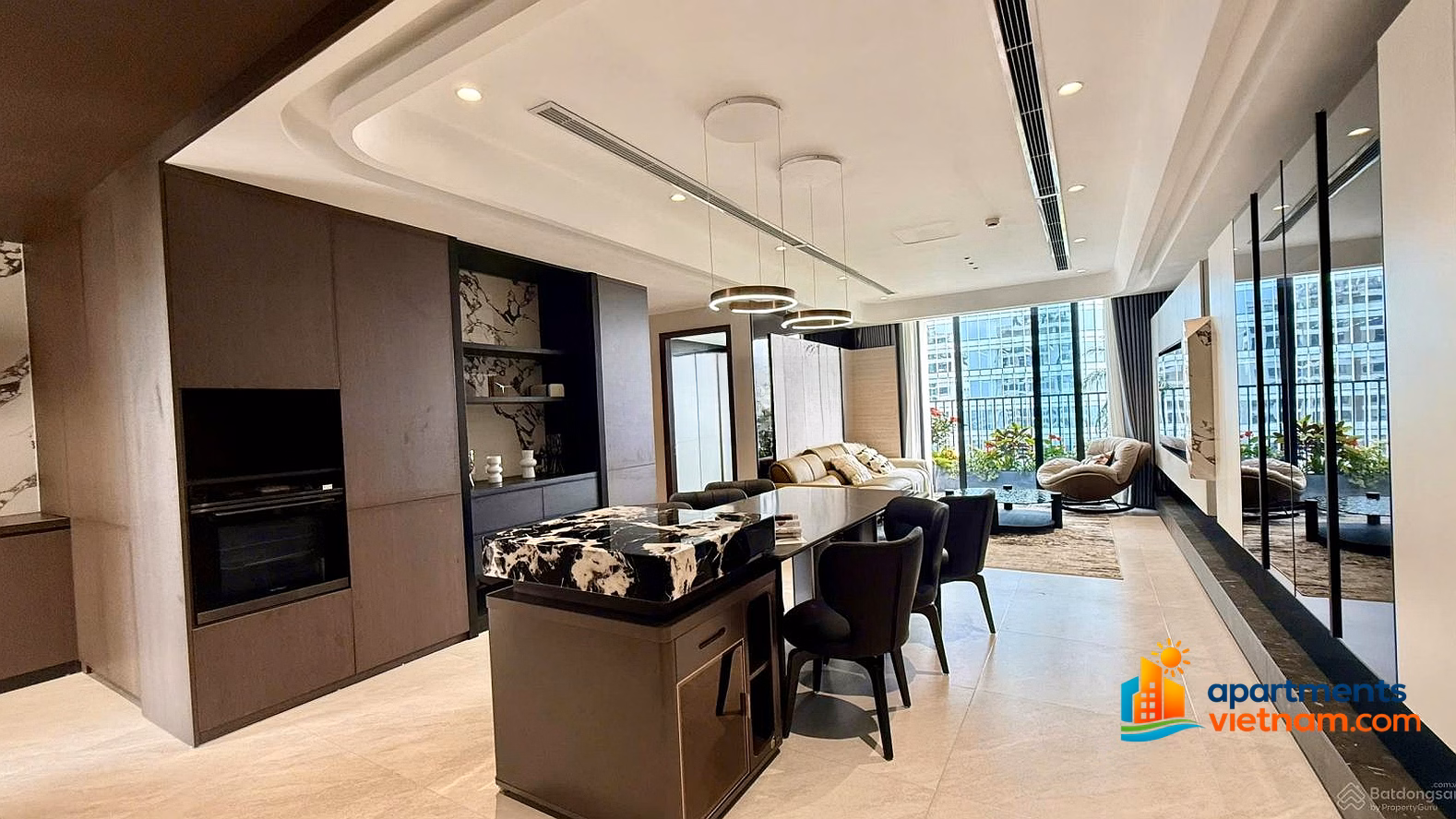 Luxury apartment for rent in Han Jardin & N01 N02 N03 N04 Ngoai Giao Doan priced from 11 million fully furnished