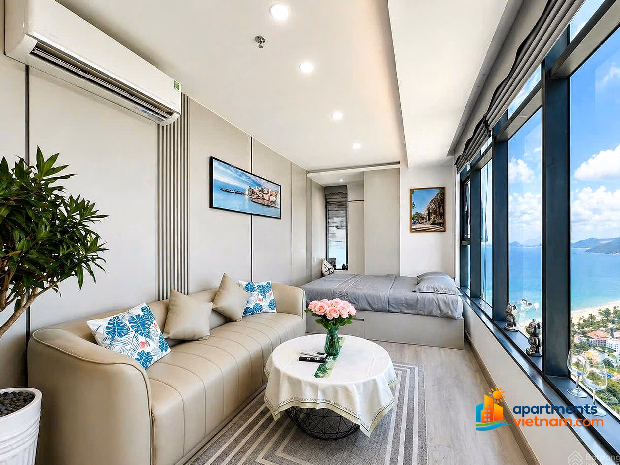 Kieu Trinh - excellent sea view corner apartment in Muong Thanh 60 Tran Phu, sea view, beautiful interior