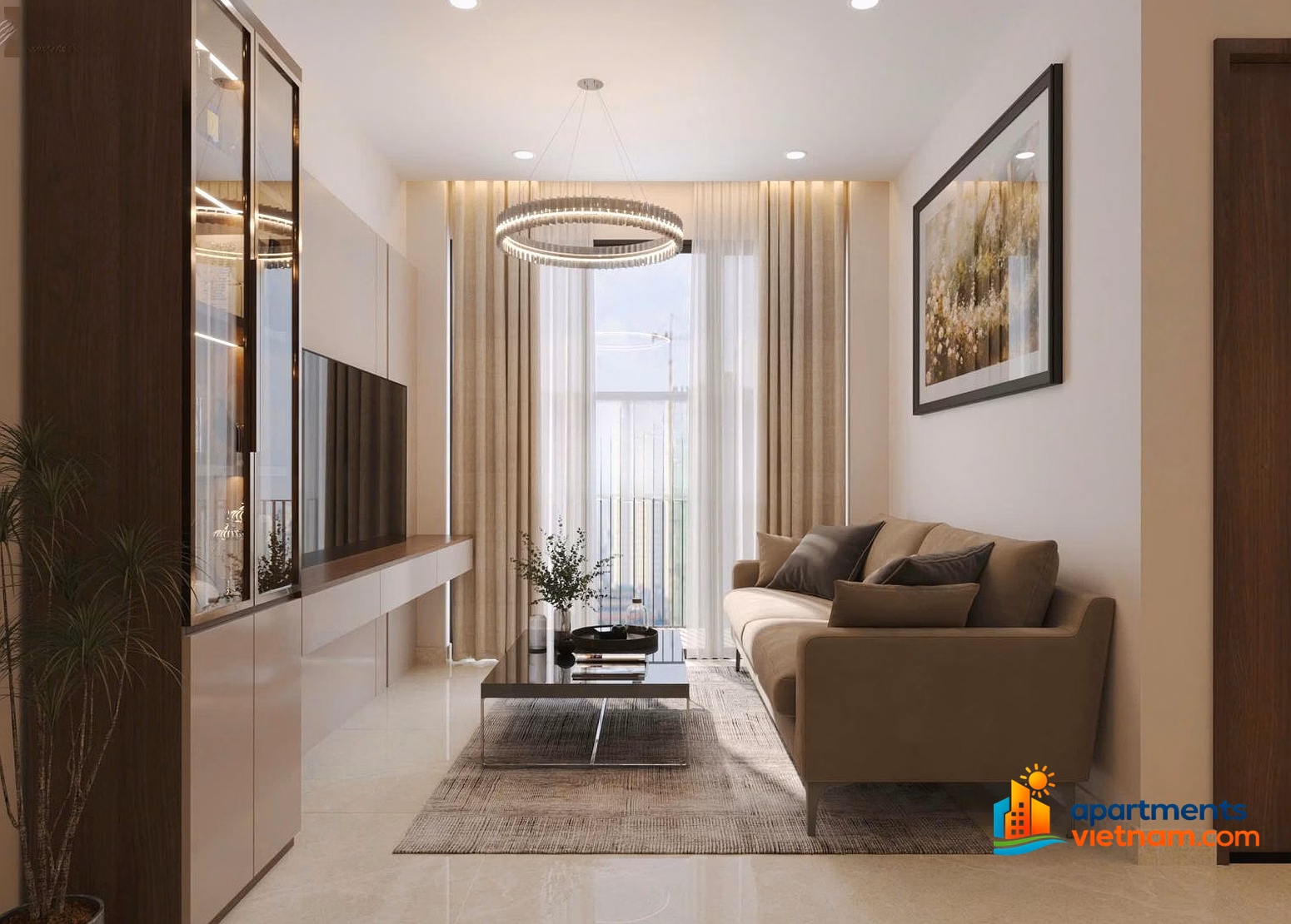 CC Vista Residence apartment for rent in Da Nang, 30 million VND, 82 m2, 2 bedrooms, 2 bathrooms, preferential price