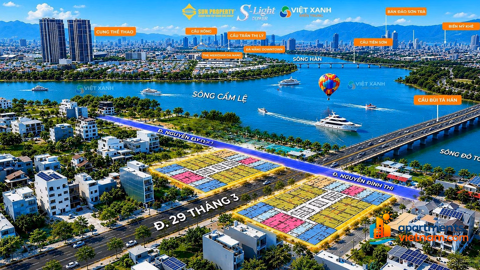 OPEN FOR SALE S LIGHT APARTMENT IN EURO VILLAGE AREA THE MOST CLASSY IN HOA XUAN ORIGINAL PRICE FULL CK 2 BILLION APARTMENTS