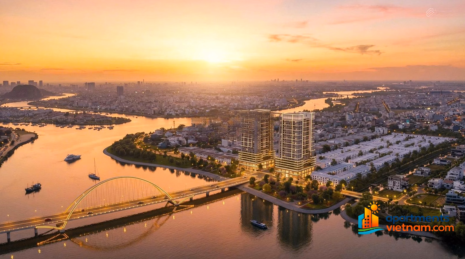 Own a beautiful riverside apartment in South Da Nang - S-Light Tower Sun Group