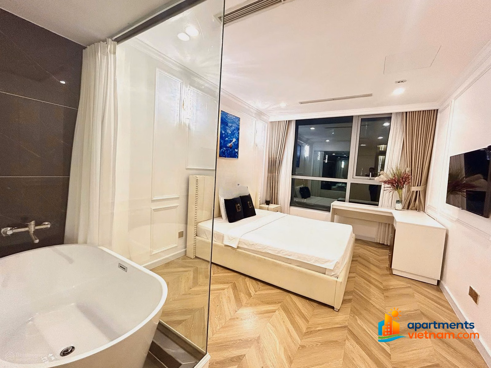 APARTMENT FOR RENT LANDMARK1 -07 VIEW LANMARK81 PARK 126m2 PRICE 65 million