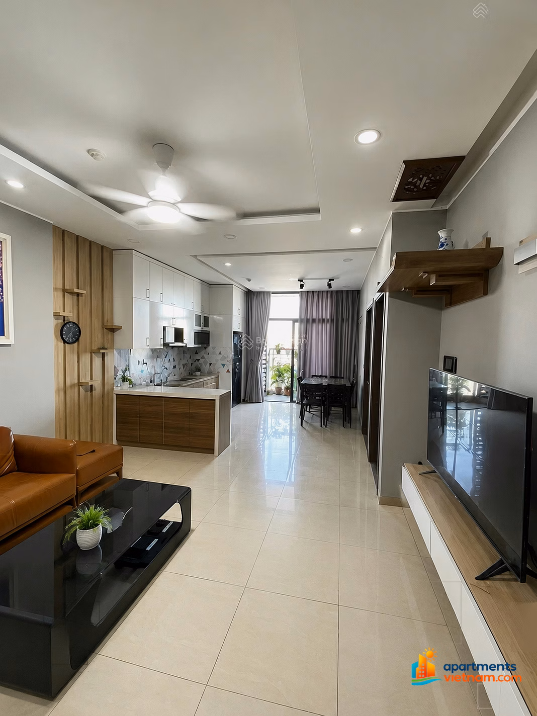 Corner apartment for rent 2N + 1 at Trang An Complex - West Lake view - fully furnished - with car slot