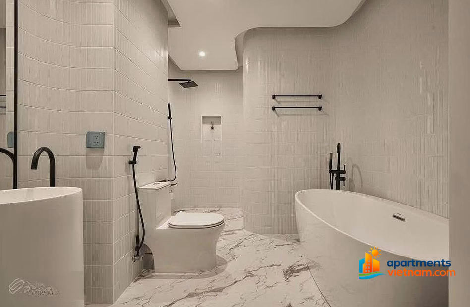 The River 2 bedrooms, 2 bathrooms, 94m2, 100% new European style, close to Diamond Island, Bason bridge, District 2, fully furnished