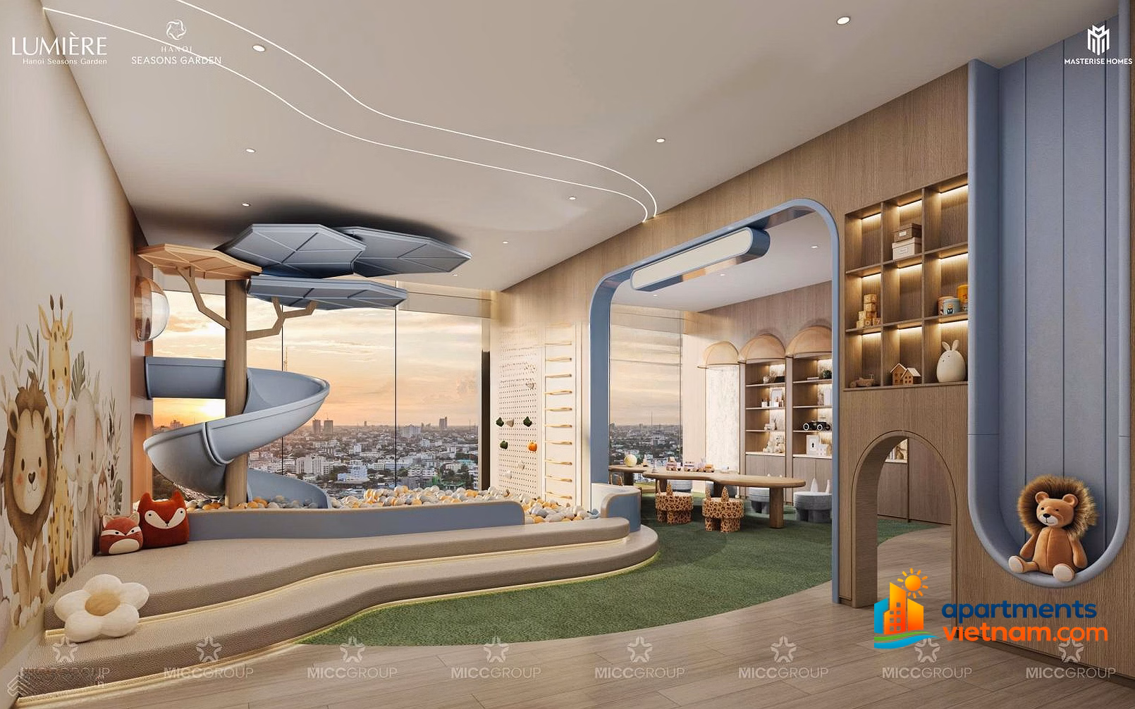1-2-3 bedrooms Masteri Cao Xa La from 6.6 billion, beautiful interior view, high-class furniture near Royal City, Nga Tu So