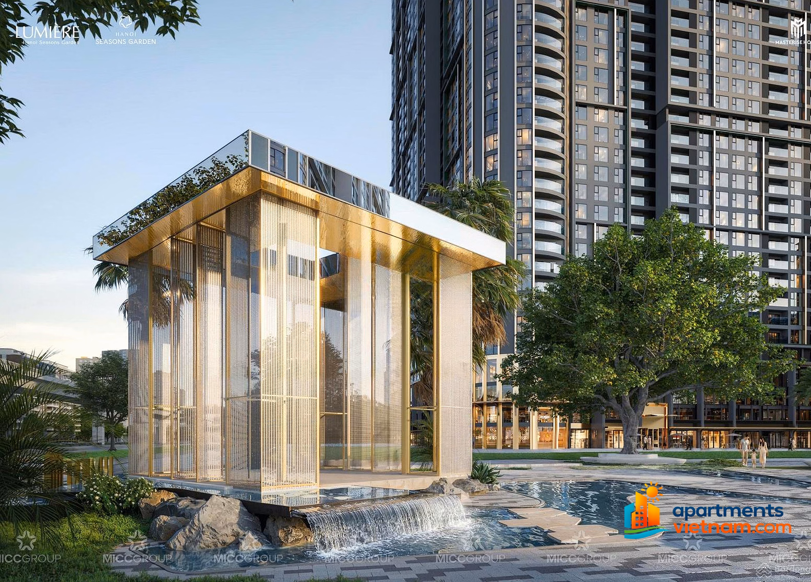 1-2-3 bedrooms Masteri Cao Xa La from 6.6 billion, beautiful interior view, high-class furniture near Royal City, Nga Tu So