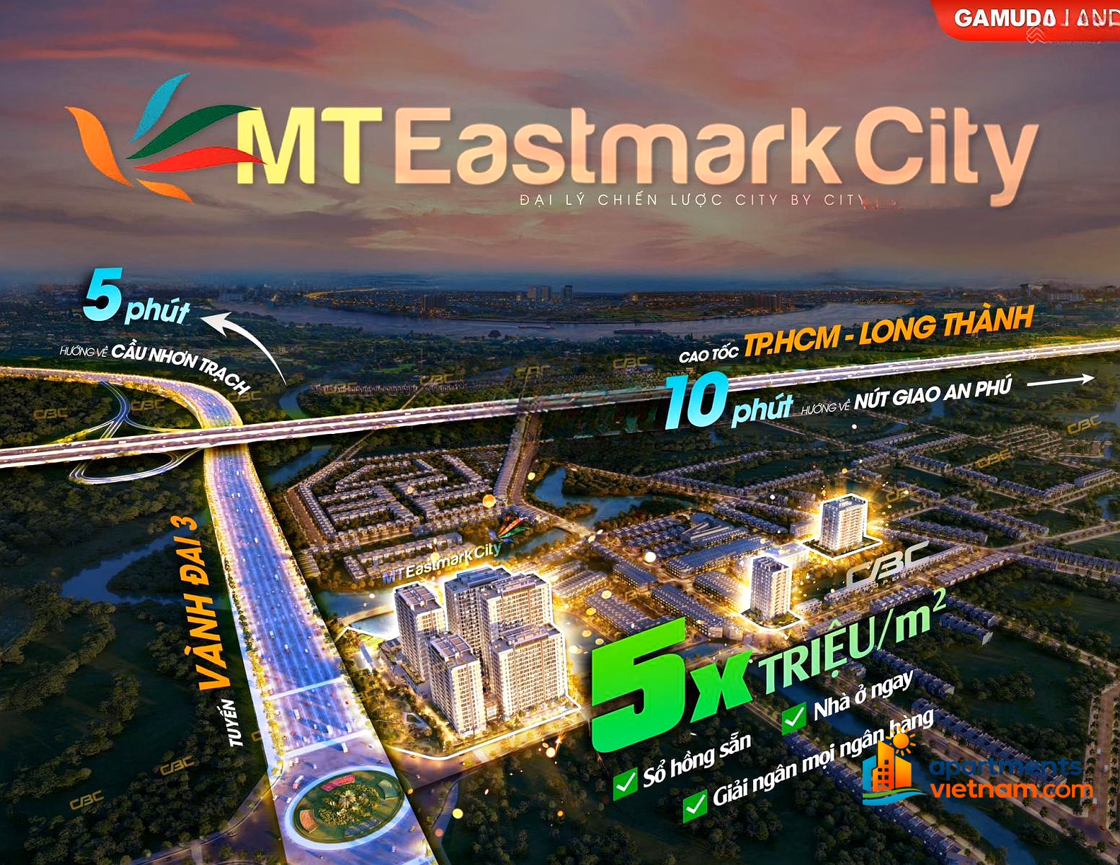 MT Eastmark 2 bedroom apartment, area 65m2, price only 3 billion VND - Pay 650 million VND to receive housing immediately - Red book already available