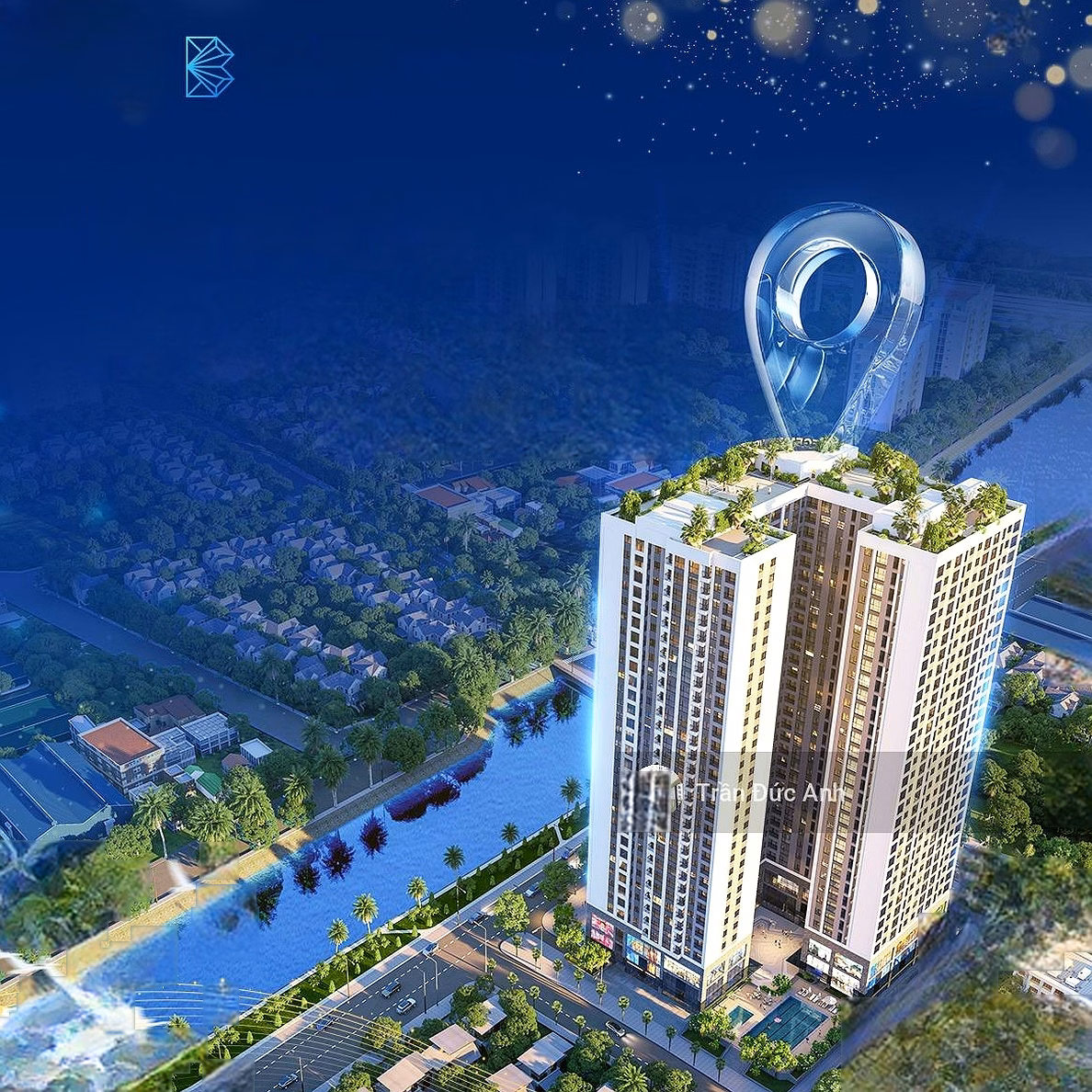 BlueGem Tower super vip corner apartment 176m2, 4 bedrooms, 3 bathrooms, private elevator only 10.9 billion