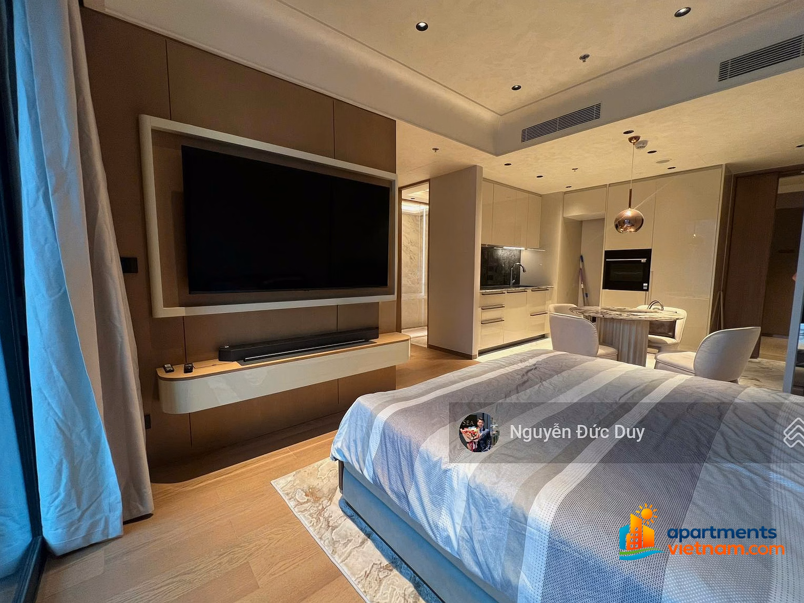 Good price 35 million/month, SEA - JW Marriott building, Studio apartment 40m² fully furnished. Free management