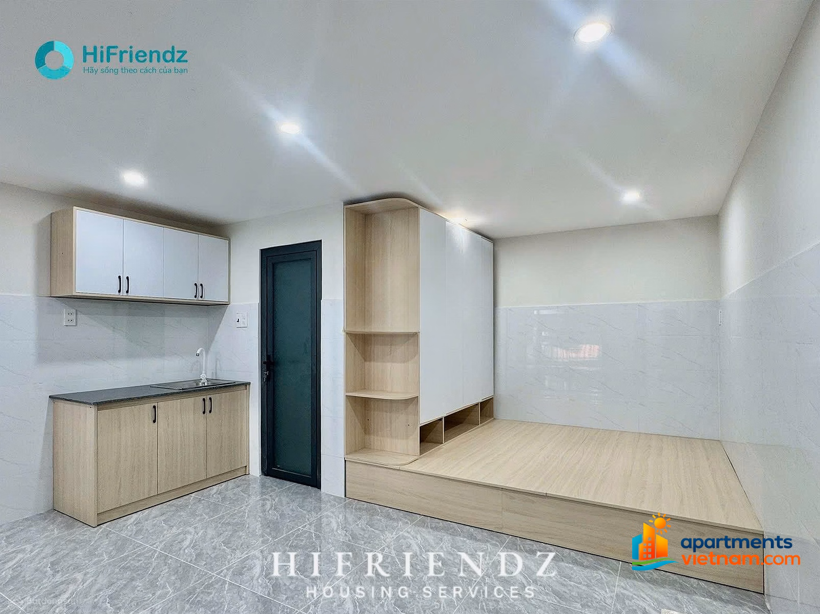 Fully furnished studio Newly built University of Transport, Labor and Social Affairs - To Ky - Software Park District 12