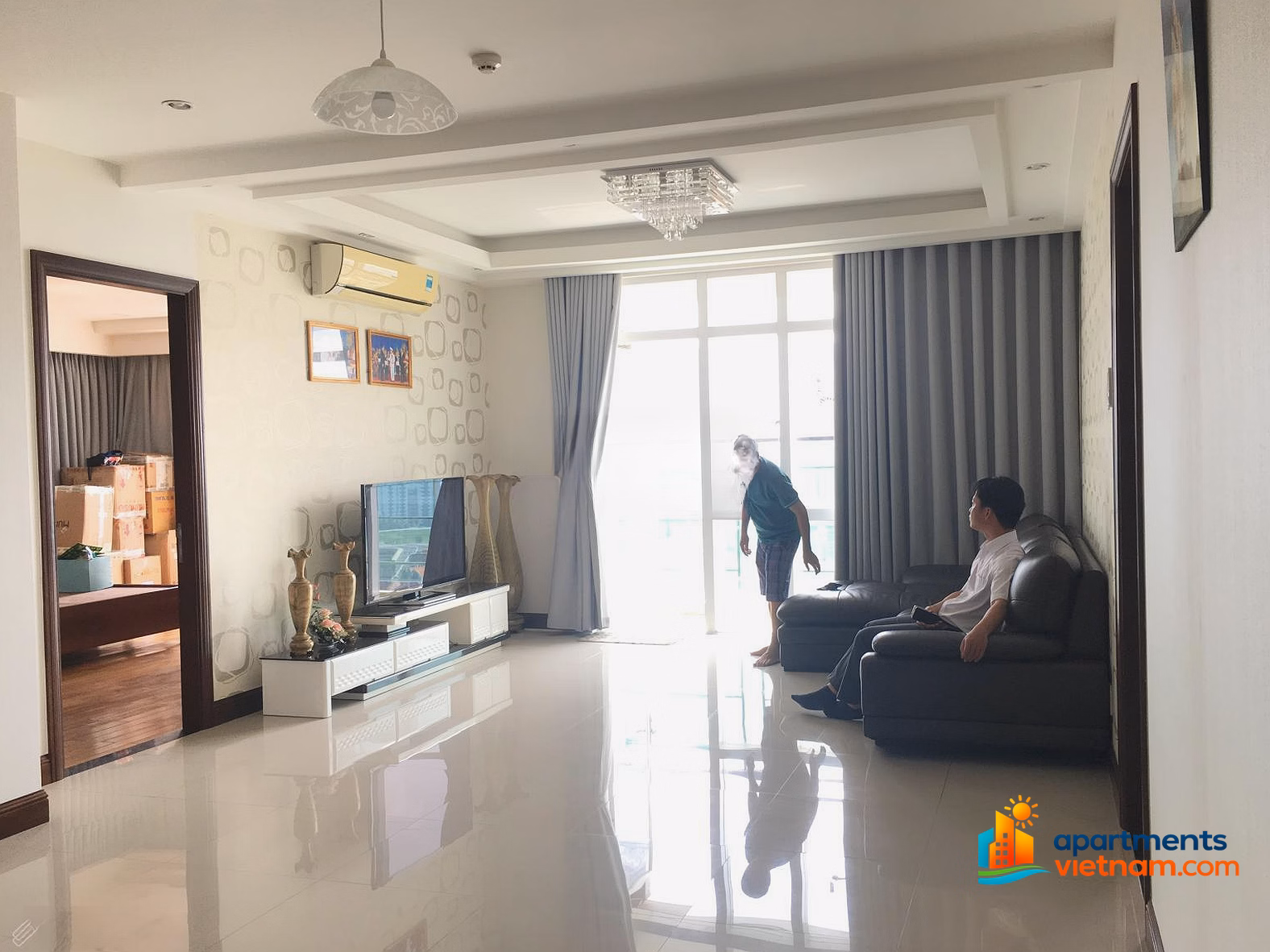 Him Lam Riverside apartment for rent in District 7, 143m, 3 bedrooms, high floor, nice view, 26 million, contact: 0917 492 ***