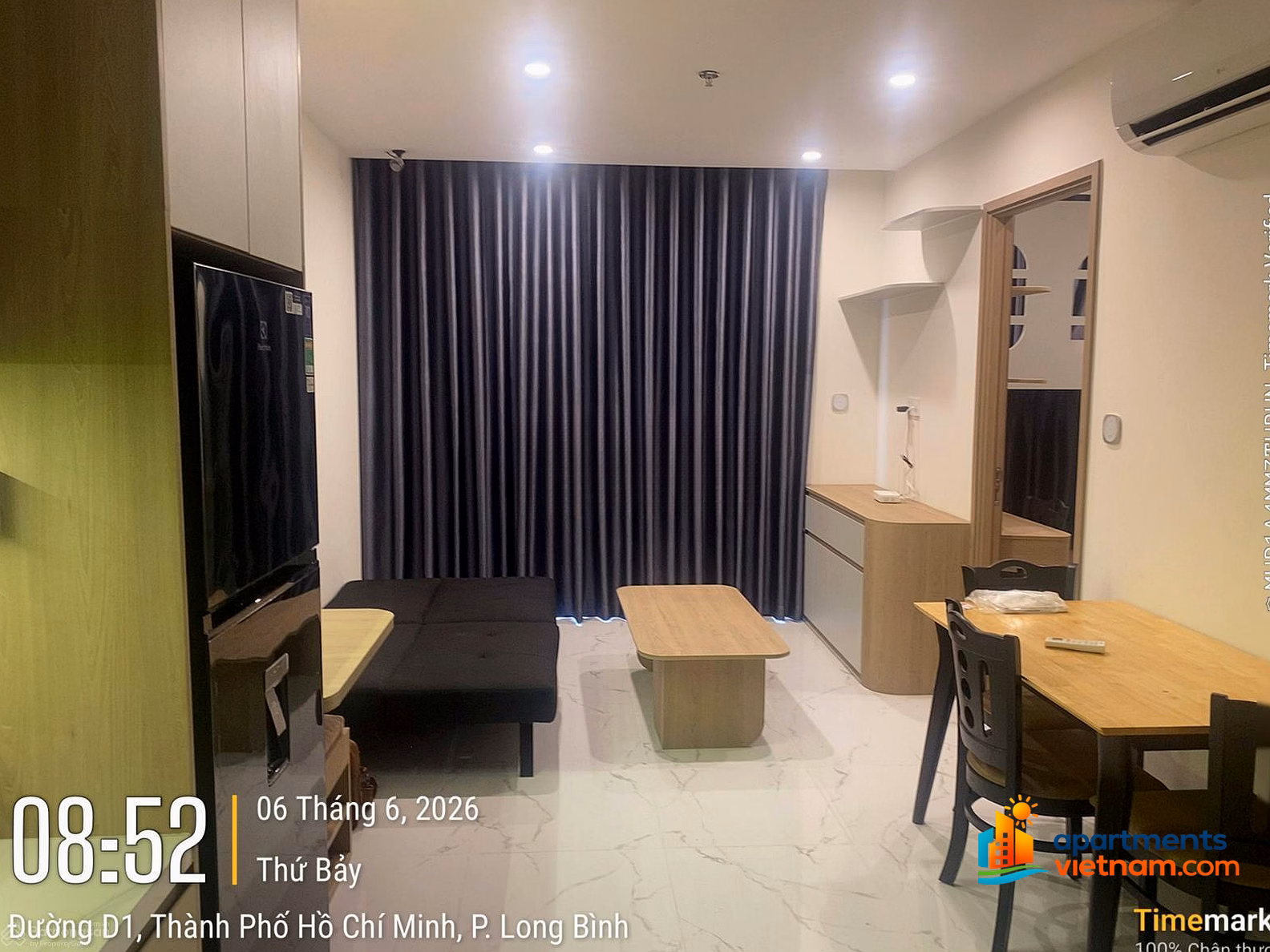 Fully furnished 2 bedroom apartment for rent in Vinhomes Grand Park, just bring suitcase to move in