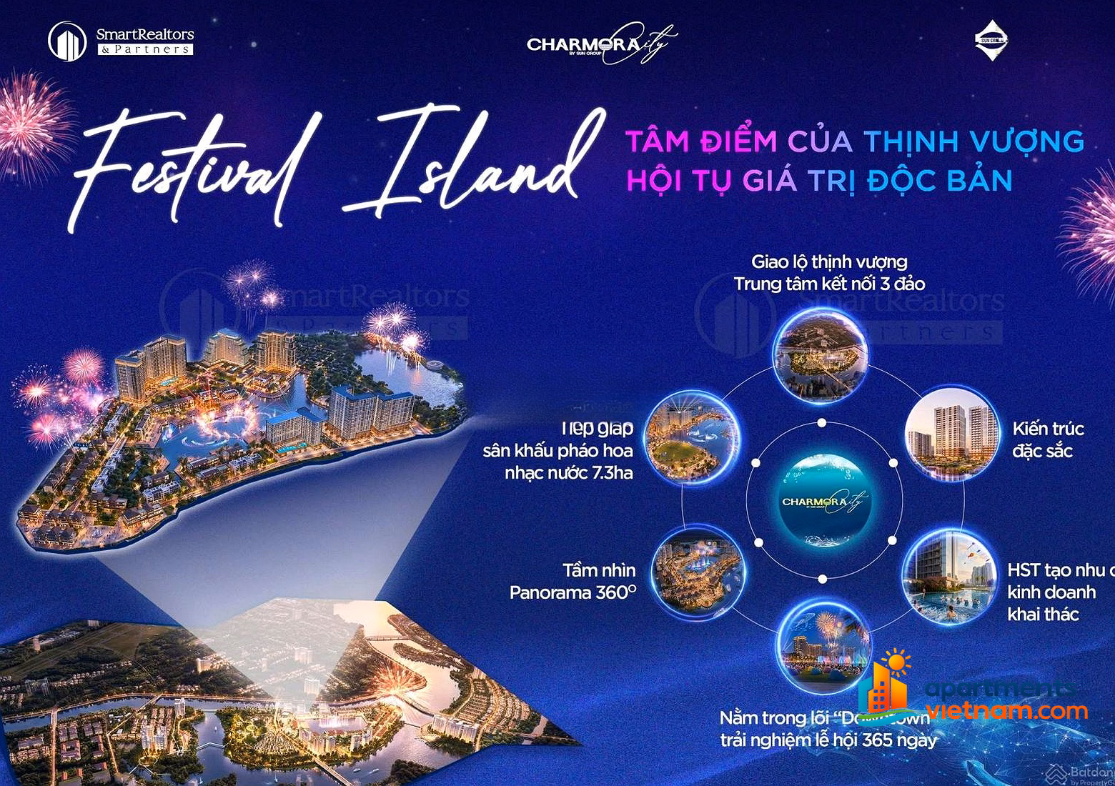 Charmora City - International island city in the center of Nha Trang, modern and classy design