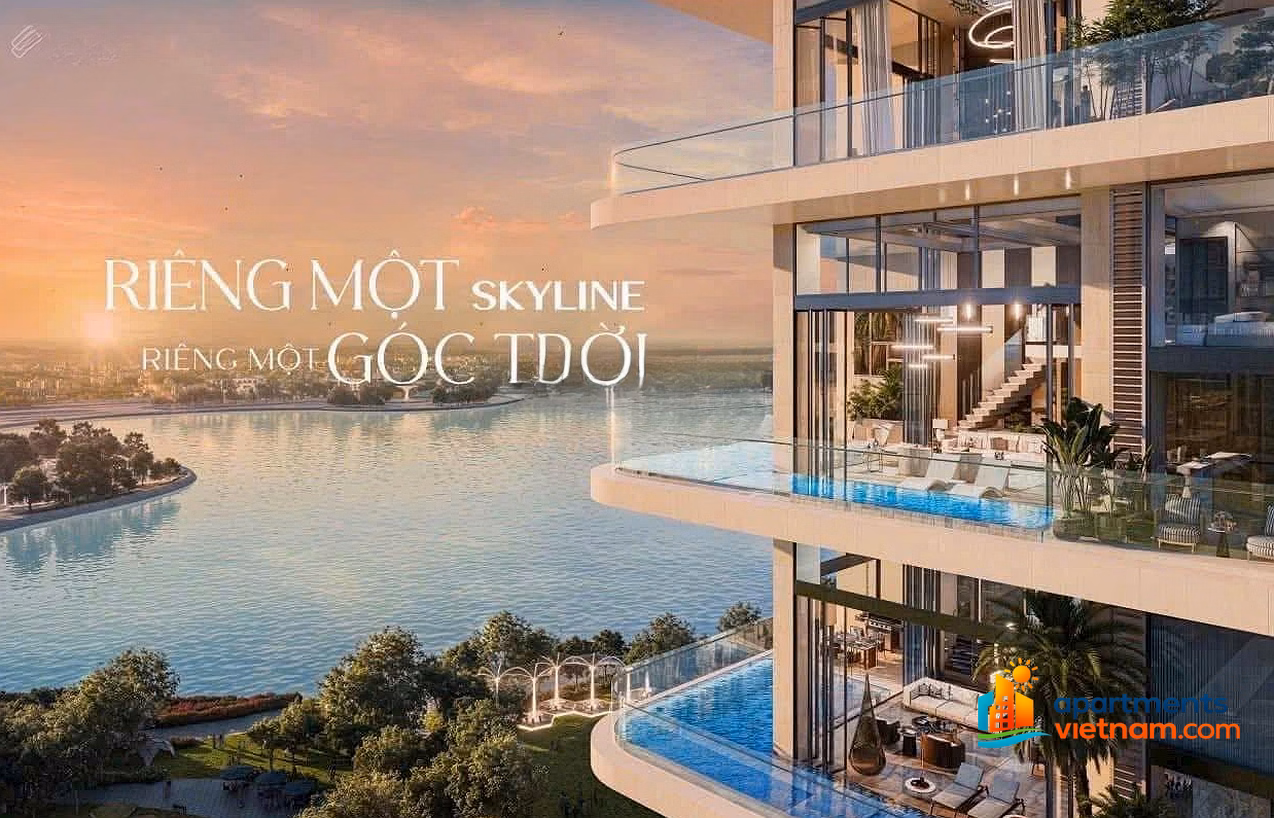 Diplomatic apartment Noble Crystal Tay Ho - Ciputra - VVIP - Full view of West Lake