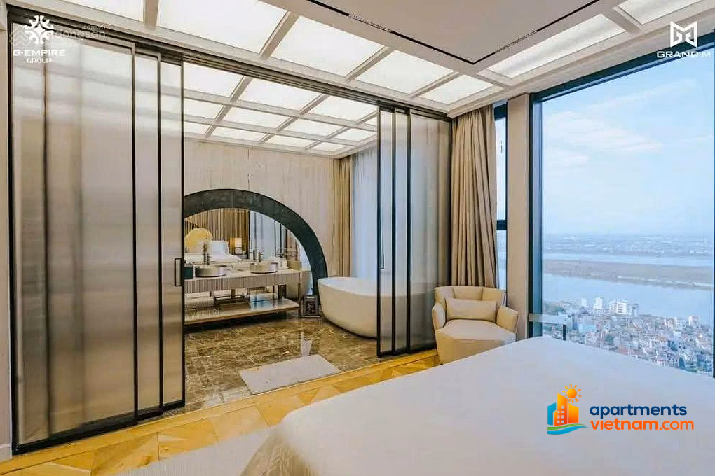 Diplomatic apartment Noble Crystal Tay Ho - Ciputra - VVIP - Full view of West Lake